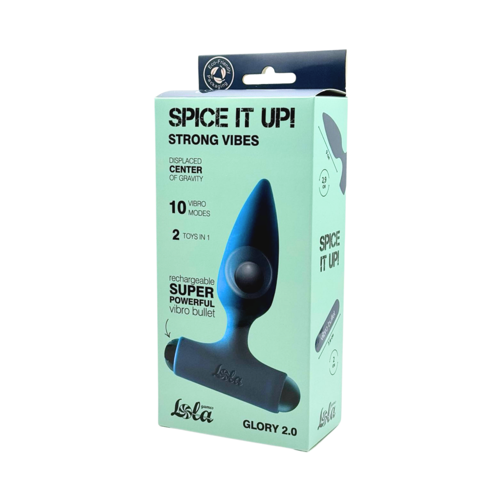 Anal Plug with Rechargeable Bullet Spice it Up Glory 2.0 - USB