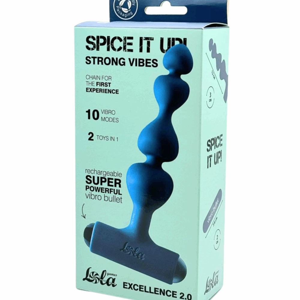 Anal Chain with Rechargeable Bullet Spice it Up Excellence 2.0 - USB