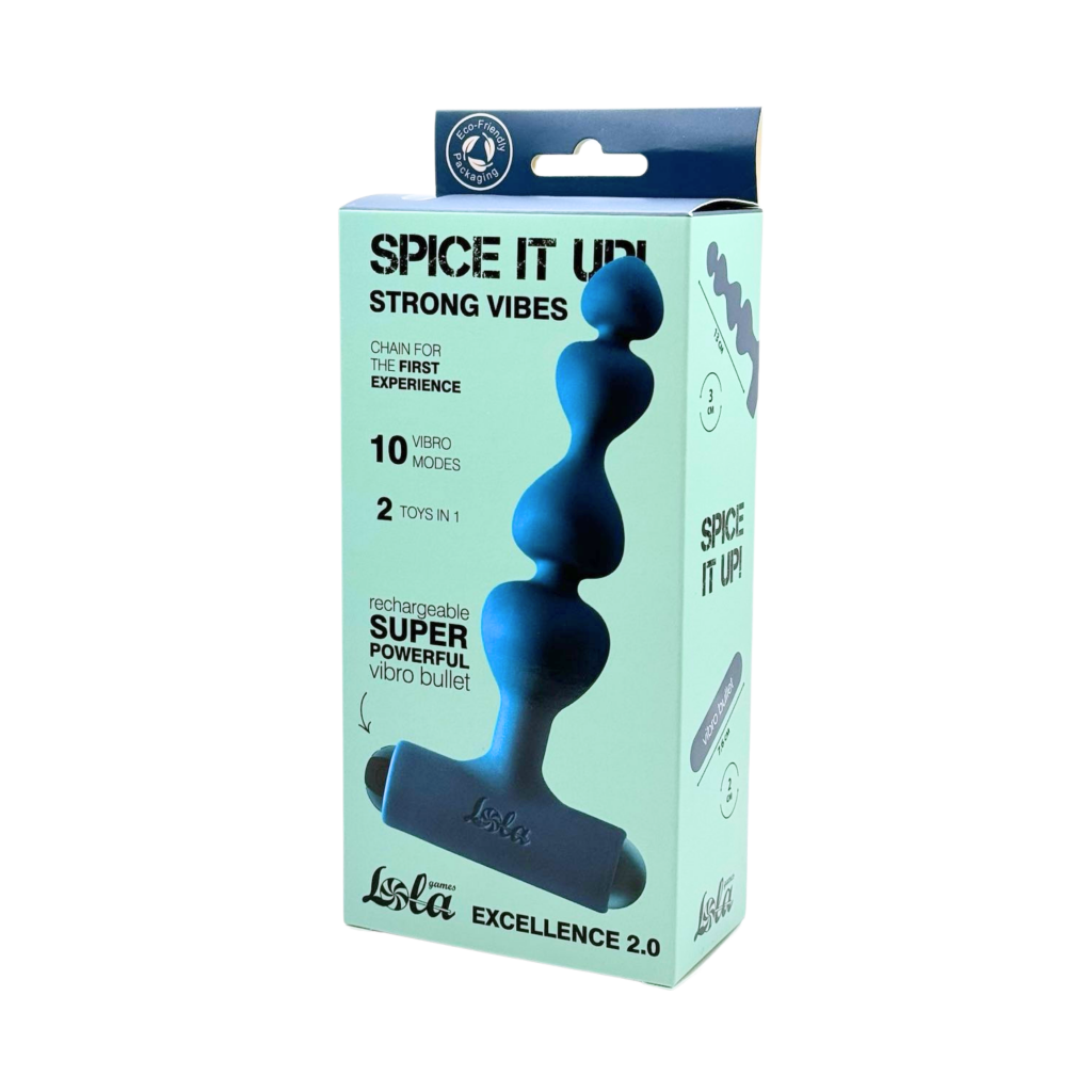Anal Chain with Rechargeable Bullet Spice it Up Excellence 2.0 - USB