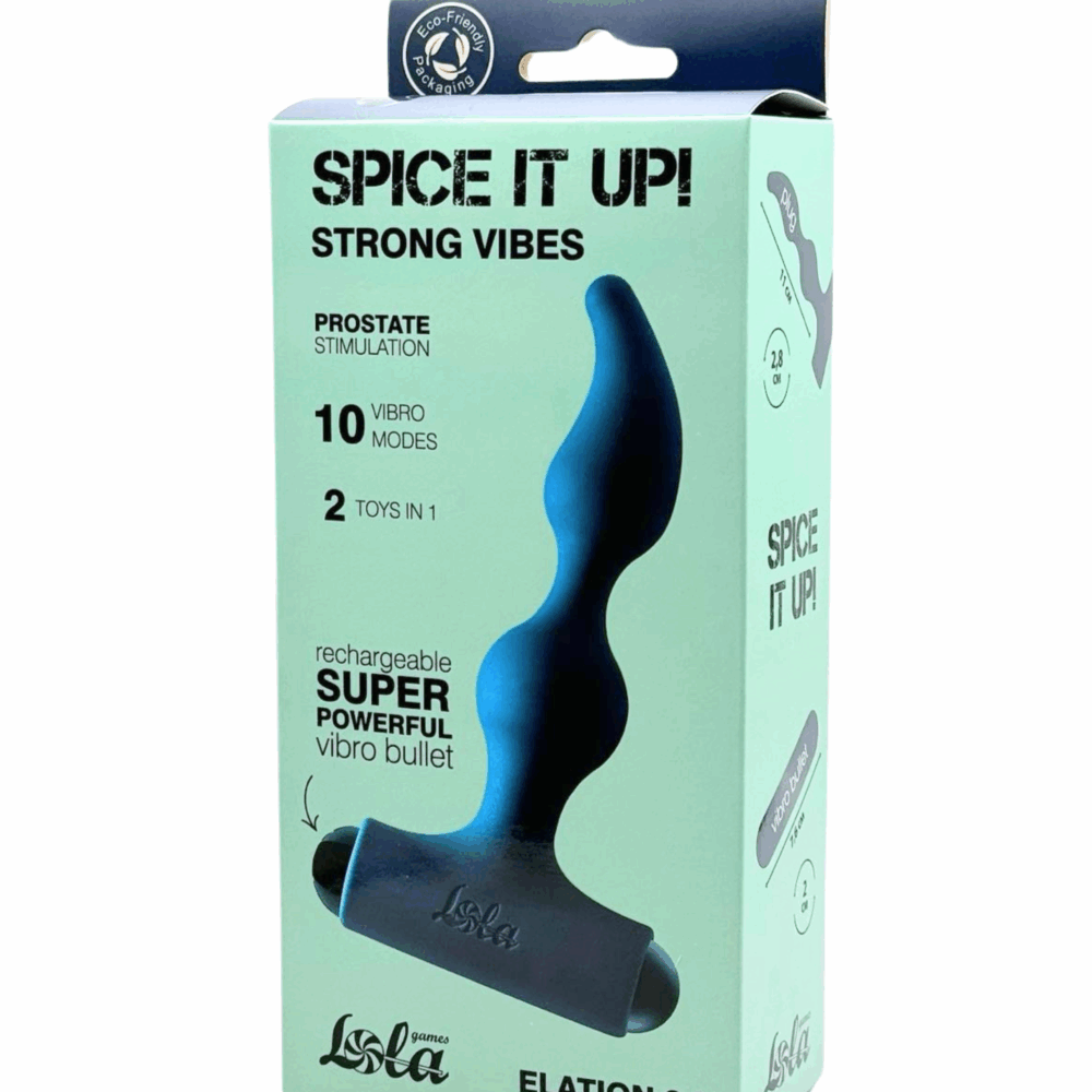 Anal Plug with Rechargeable Bullet Spice it Up Elation 2.0 - USB