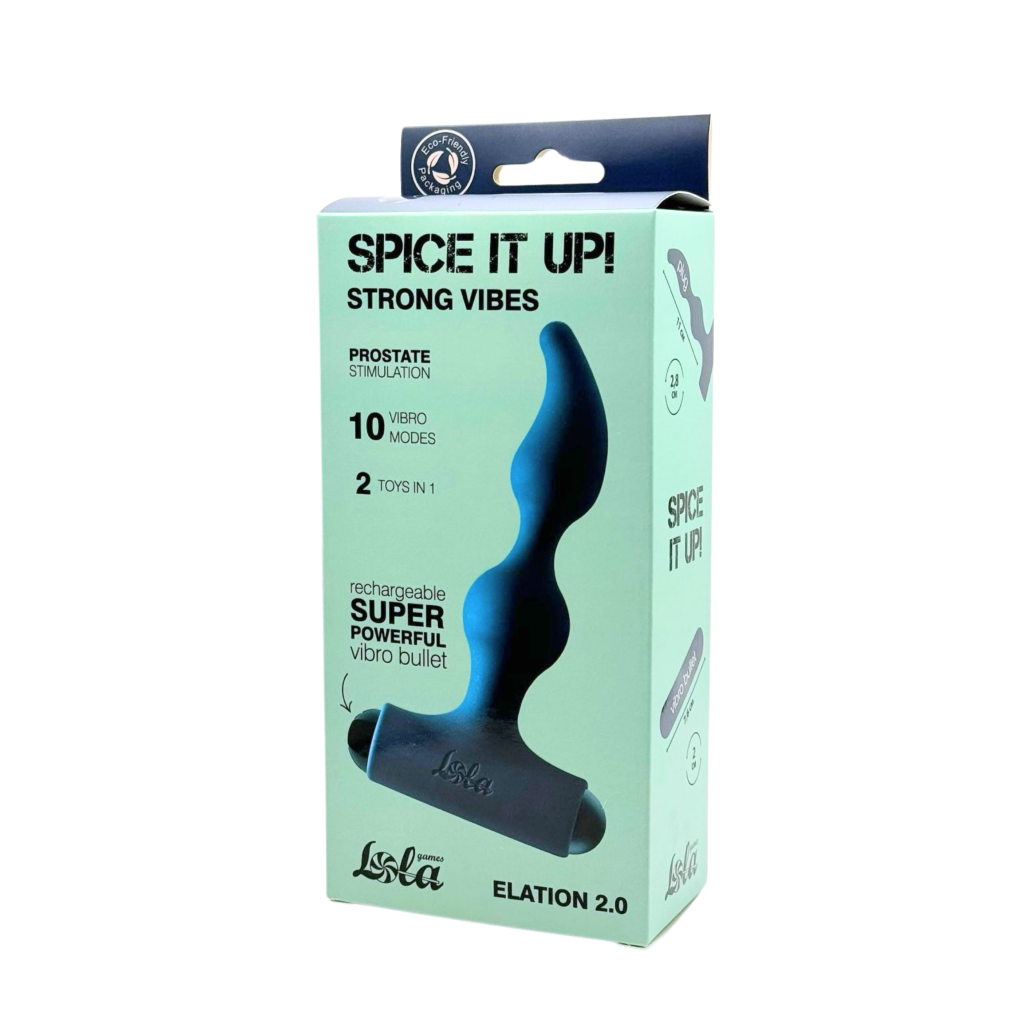 Anal Plug with Rechargeable Bullet Spice it Up Elation 2.0 - USB