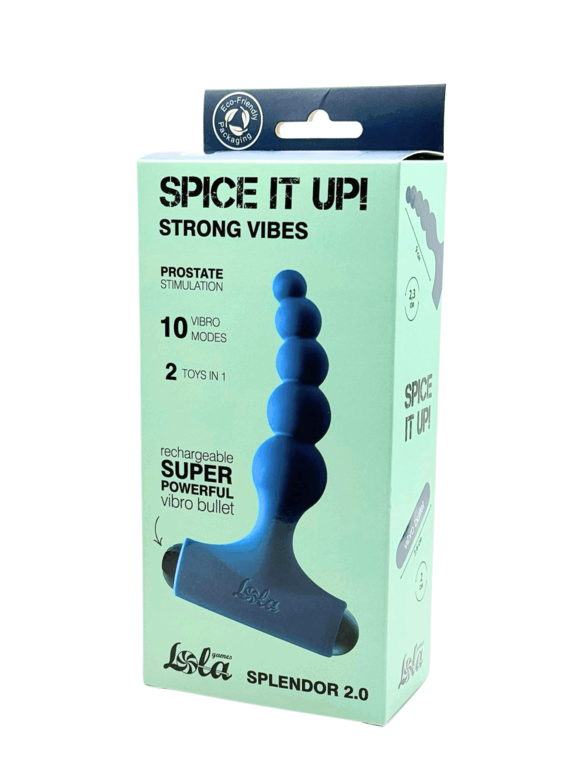 Anal Plug with Rechargeable Bullet Spice it Up Splendor 2.0 - USB