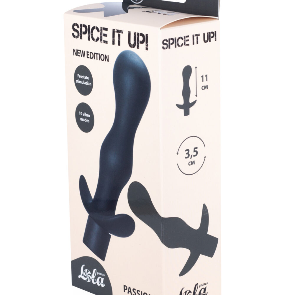 Vibrating Anal Plug Spice it up Passion Black