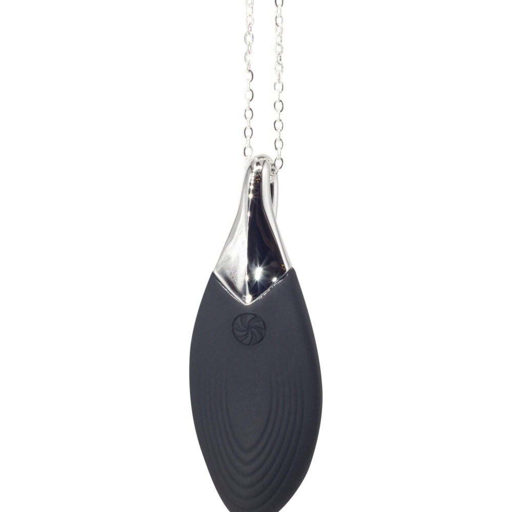 Vibrating necklace Liberty Leaf Black