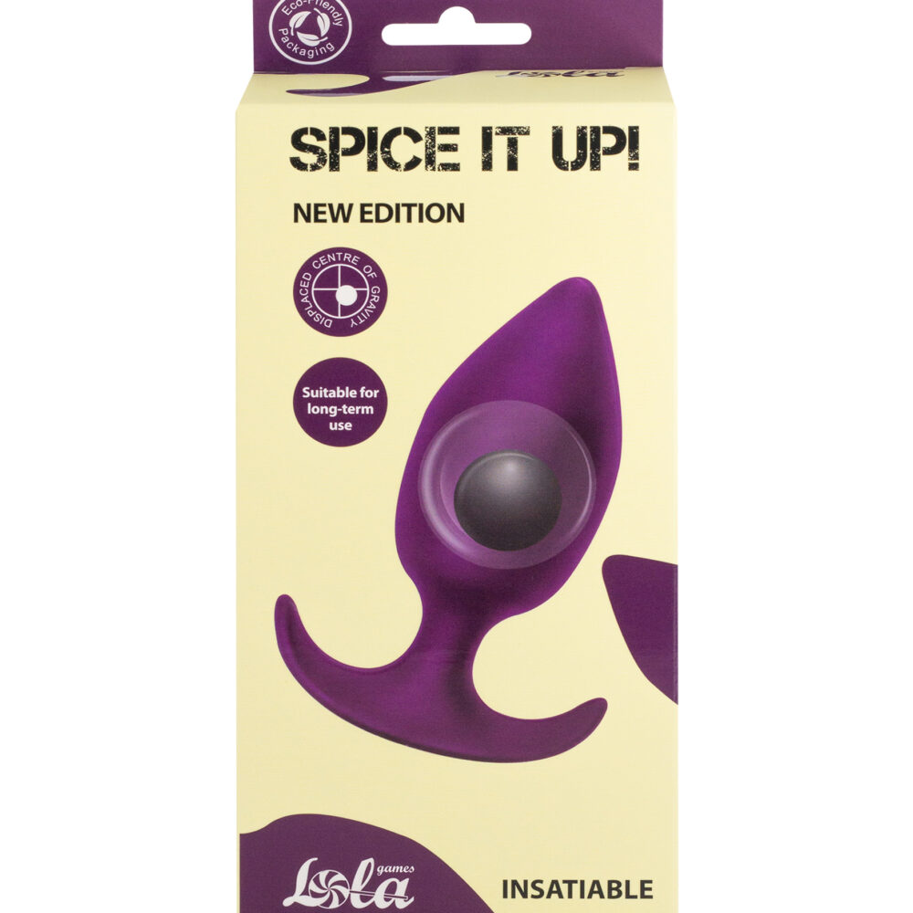 Anal plug with a misplaced centre of gravity Spice it up Insatiable Ultraviolet
