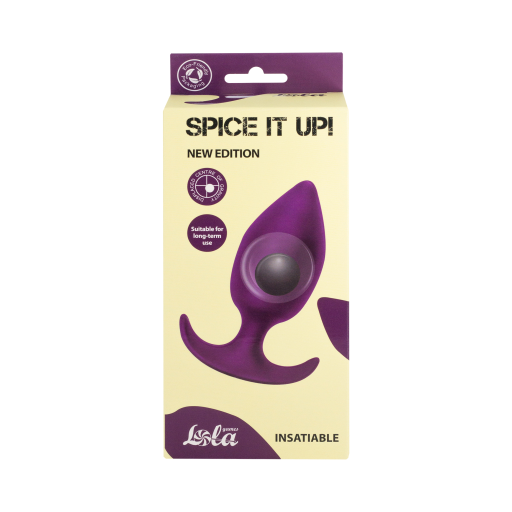 Anal plug with a misplaced centre of gravity Spice it up Insatiable Ultraviolet