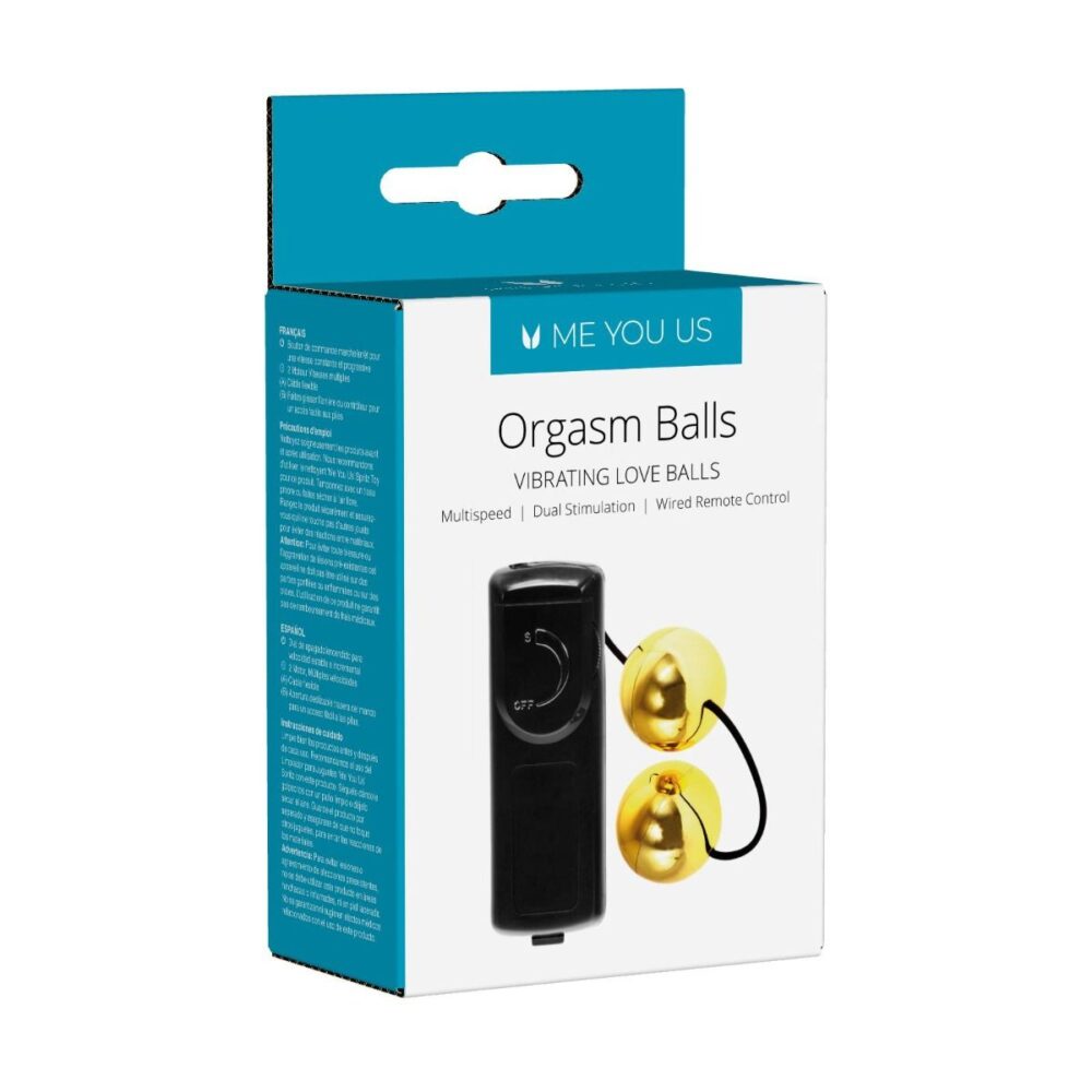 Me You Us Orgasm Balls Vibrating Balls Gold