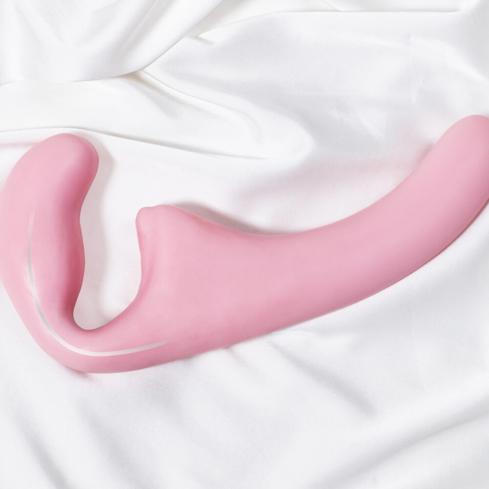 Flexible strapless strap-on Natural Sensation Pink