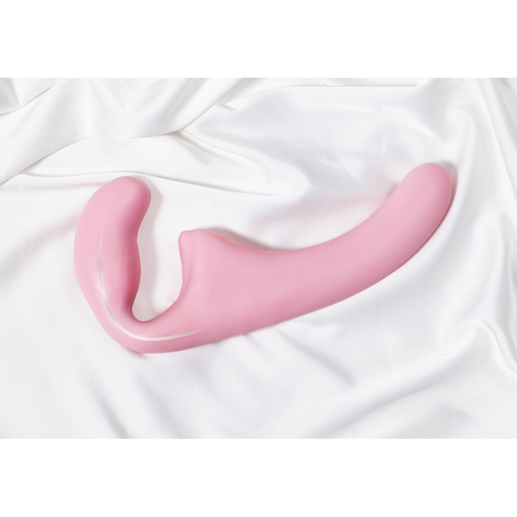 Flexible strapless strap-on Natural Sensation Pink