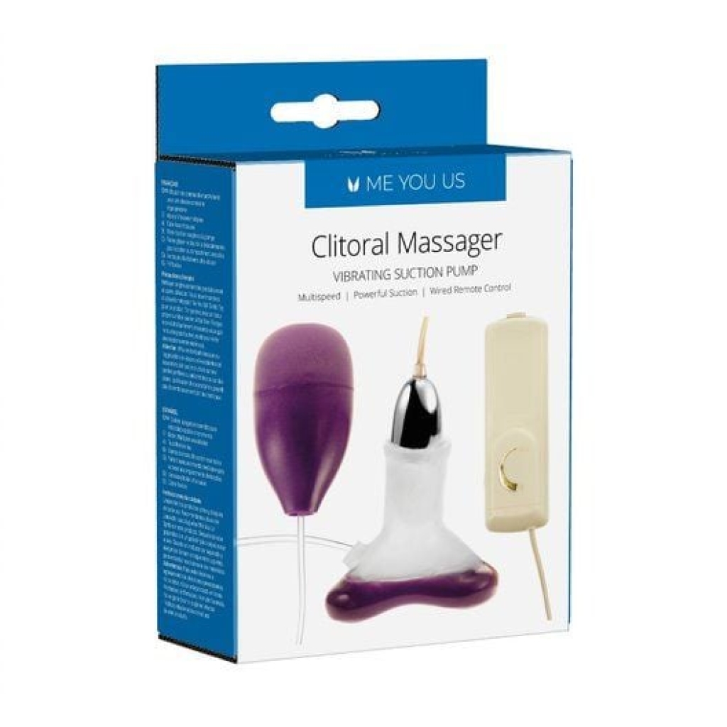 Me You Us Clitoral Masseuse Vibrating Clit Pump Transparent
