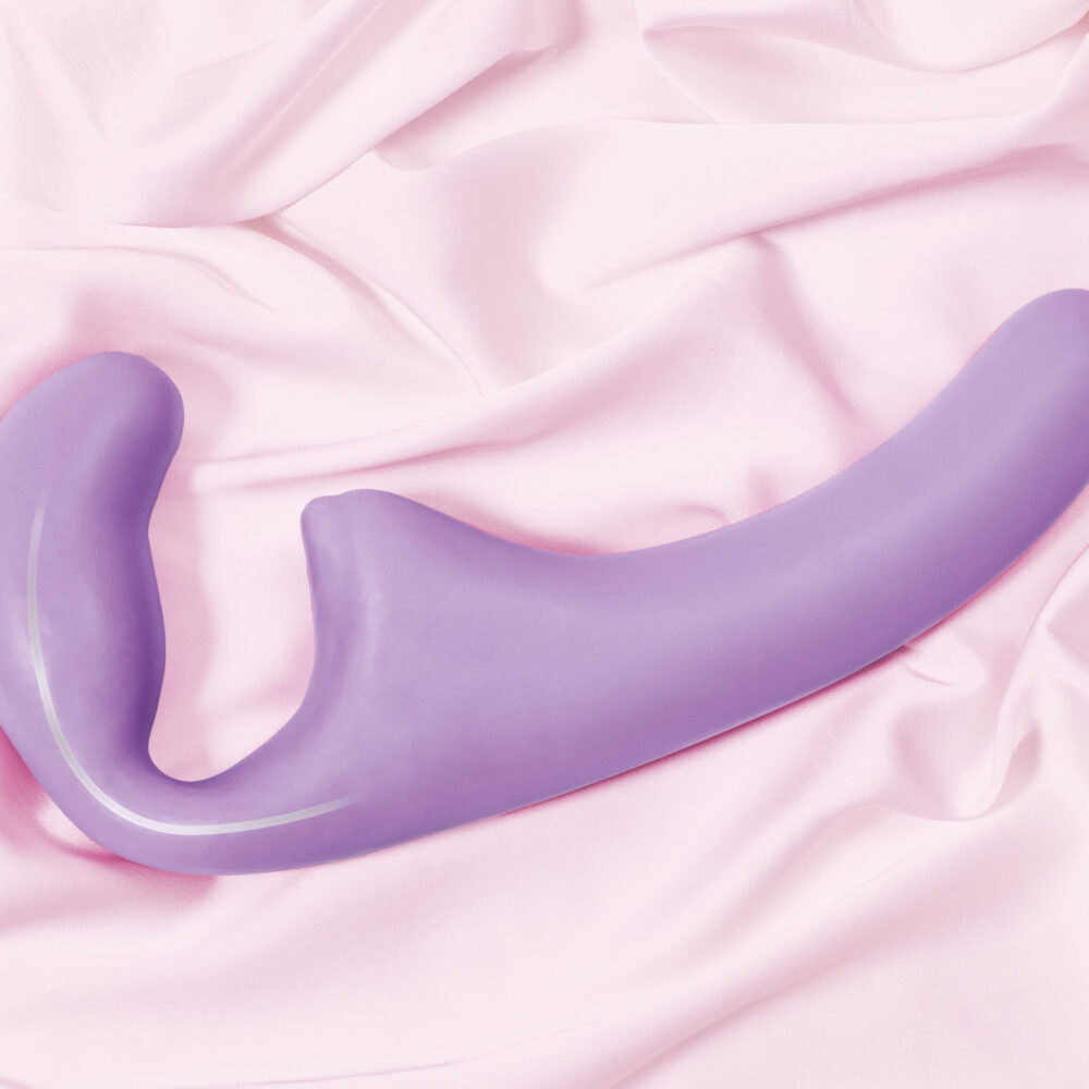 Flexible strapless strap-on Natural Sensation Purple