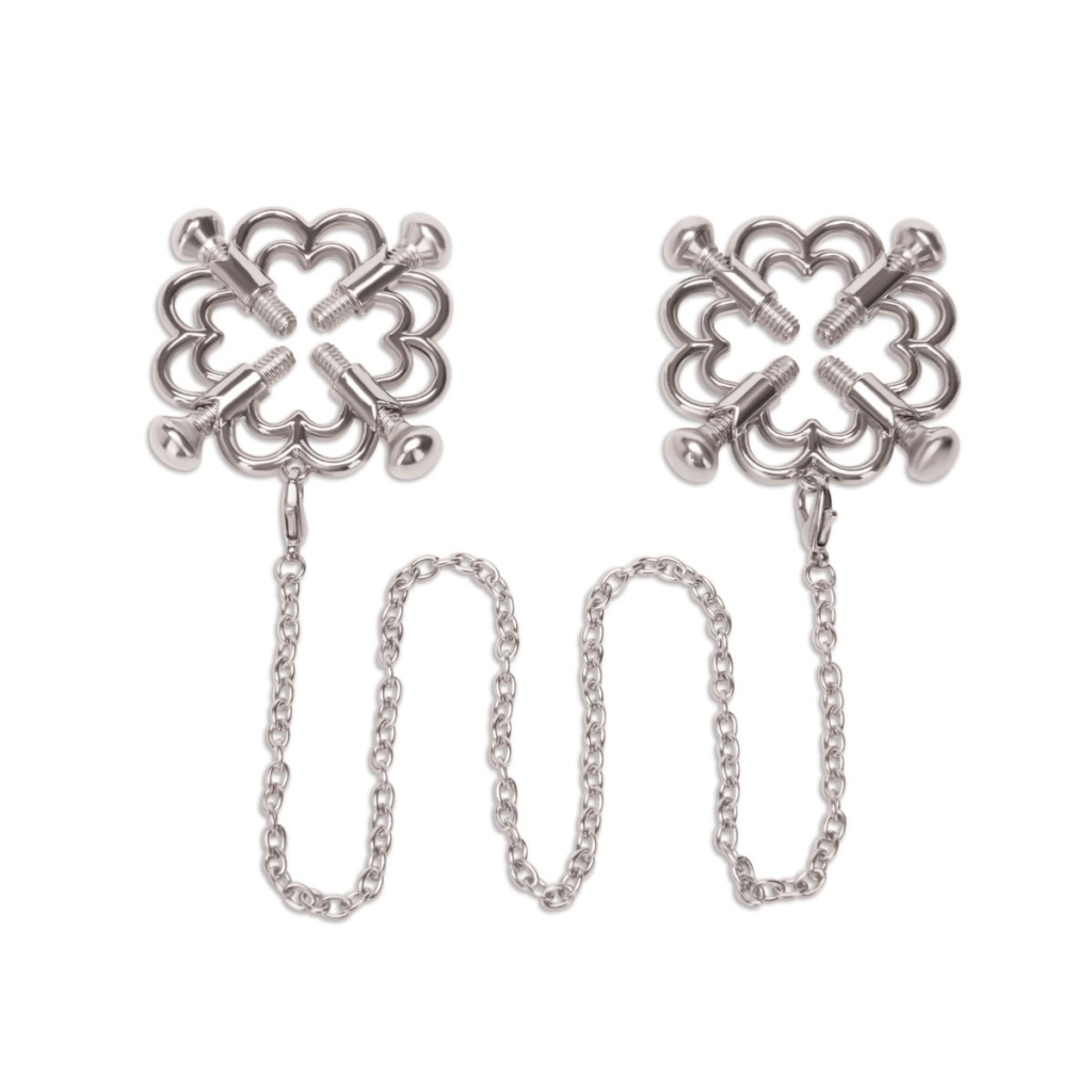 Me You Us Flower Design Nipple Chain - Image 2
