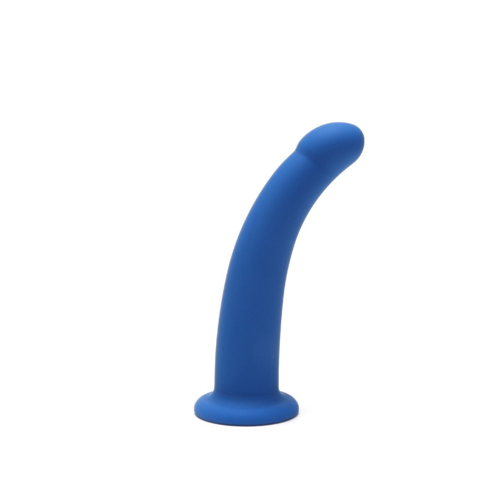 Me You Us 6" Blue Curved Silicone Dildo - Image 2
