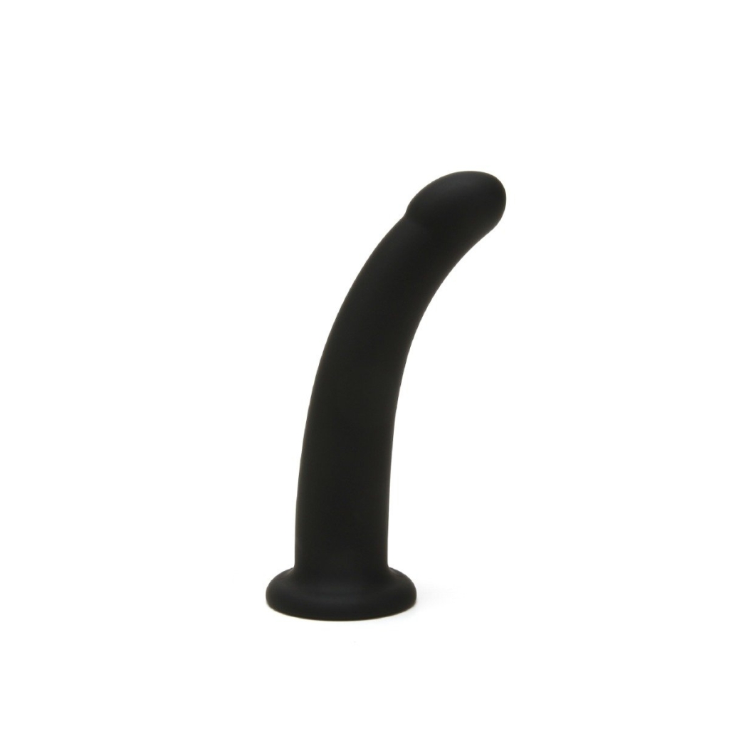 Me You Us 6" Black Curved Silicone Dildo - Image 2