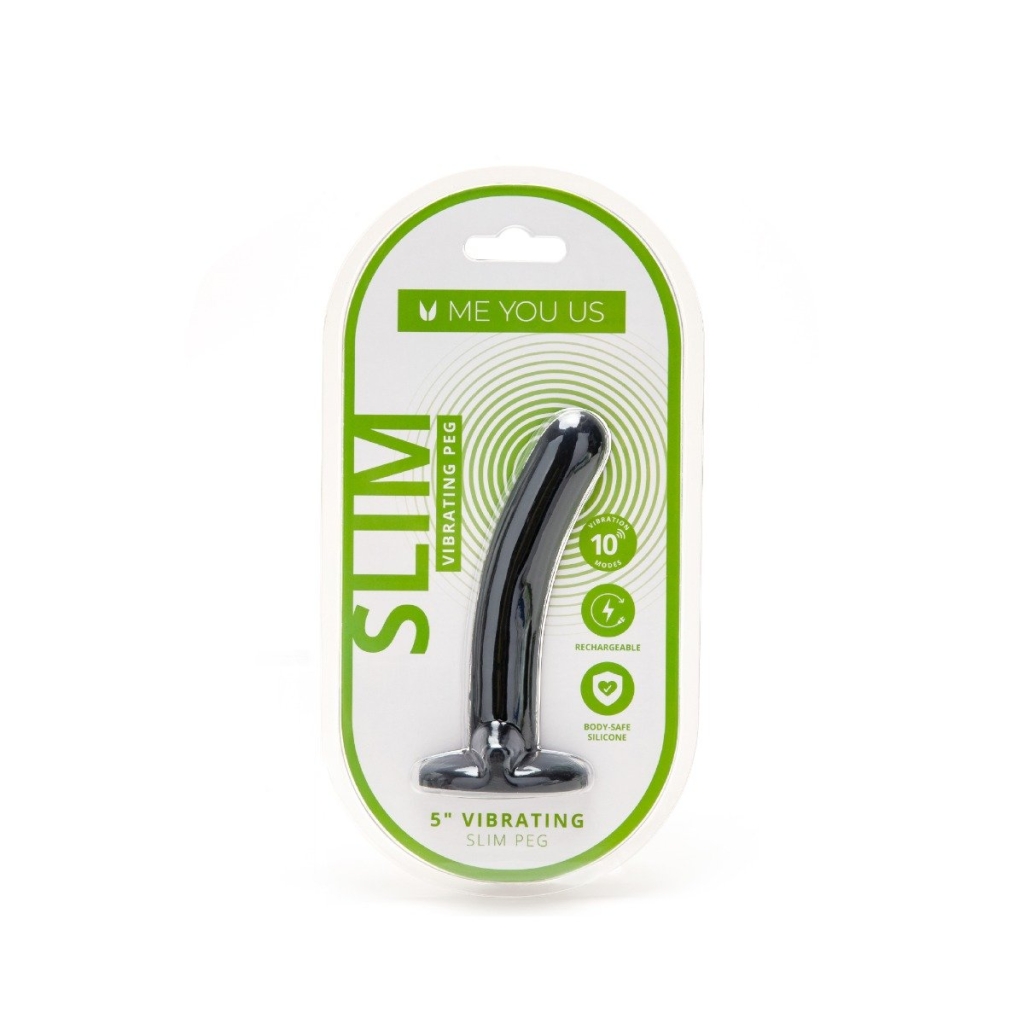 Me You Us 5ich Vibrating Rechargeable Slim Beginners Peg
