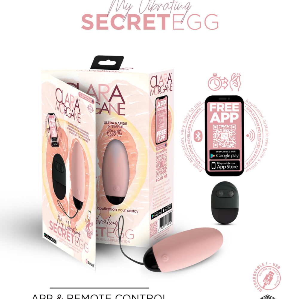My Vibrating Secret EGG Pink - App controlled
