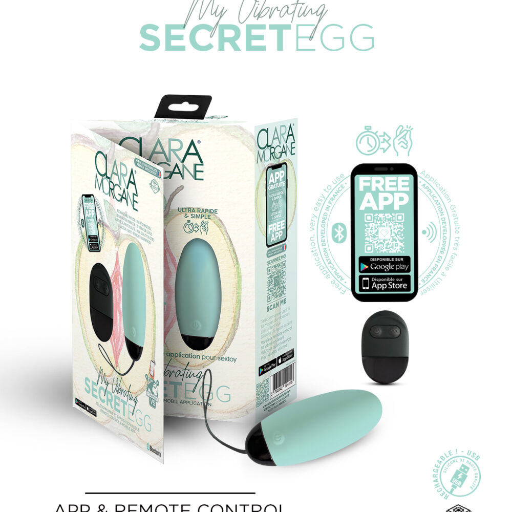 My Vibrating Secret EGG Turquoise - App controlled