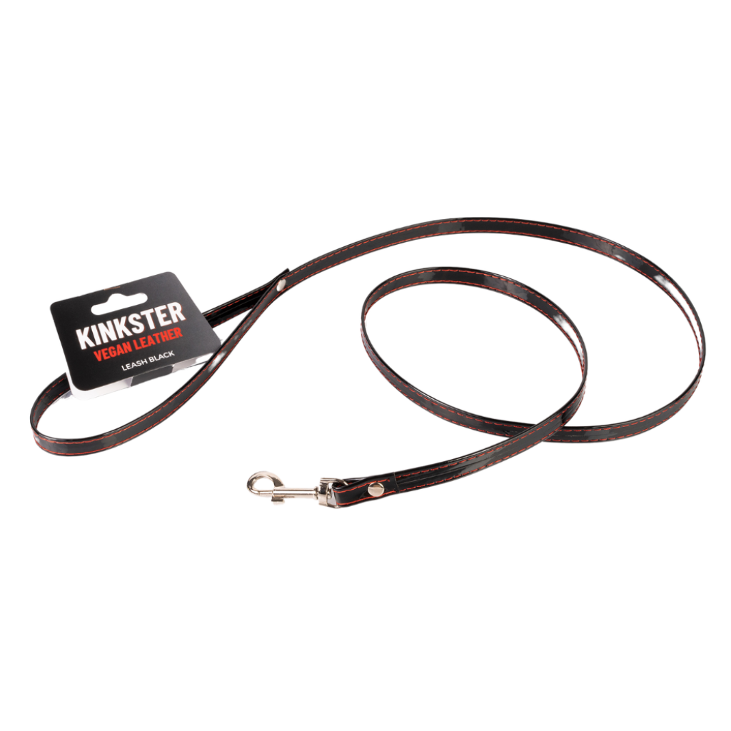 Kinkster - Vegan Leather - Handmade - Leash black