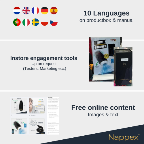 Masturbator - Nappex™ Branco Black - Premium Masturbators  (10 Languages) - Image 10