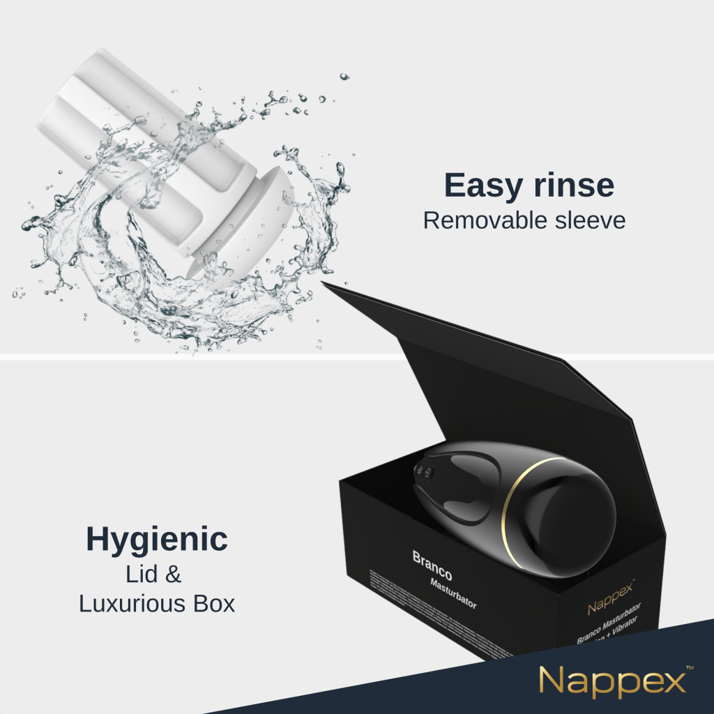 Masturbator - Nappex™ Branco Black - Premium Masturbators  (10 Languages) - Image 8