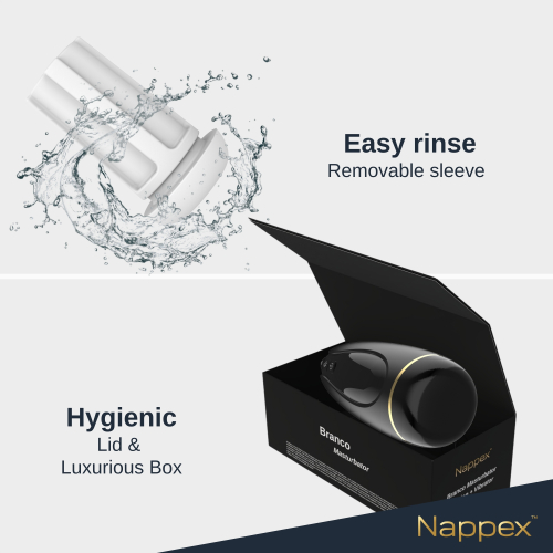 Masturbator - Nappex™ Branco Black - Premium Masturbators  (10 Languages) - Image 8