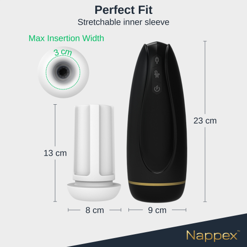 Masturbator - Nappex™ Branco Black - Premium Masturbators  (10 Languages) - Image 4