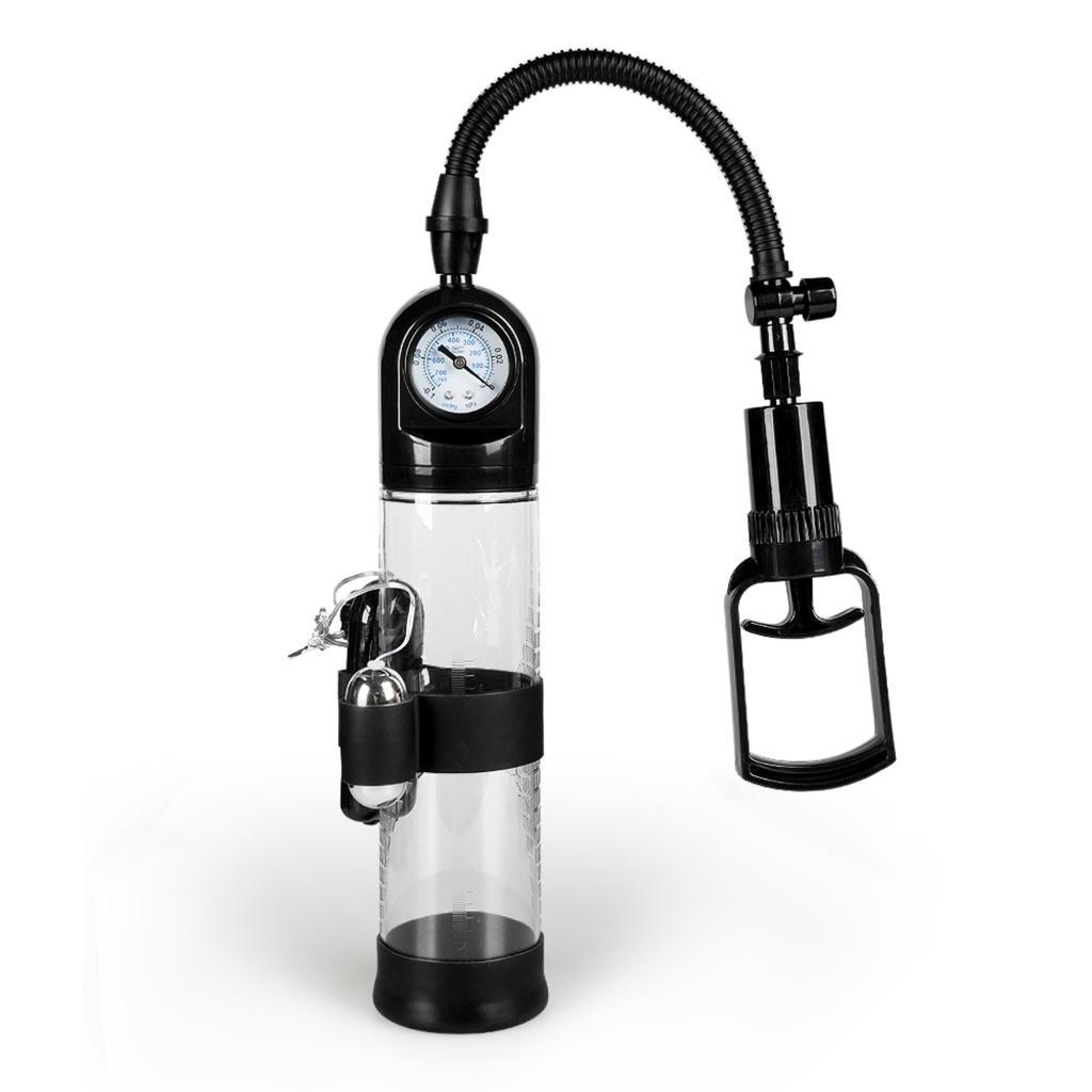 Penispump - Powerpump MASTER Vibrating - Black&Clear - Image 2