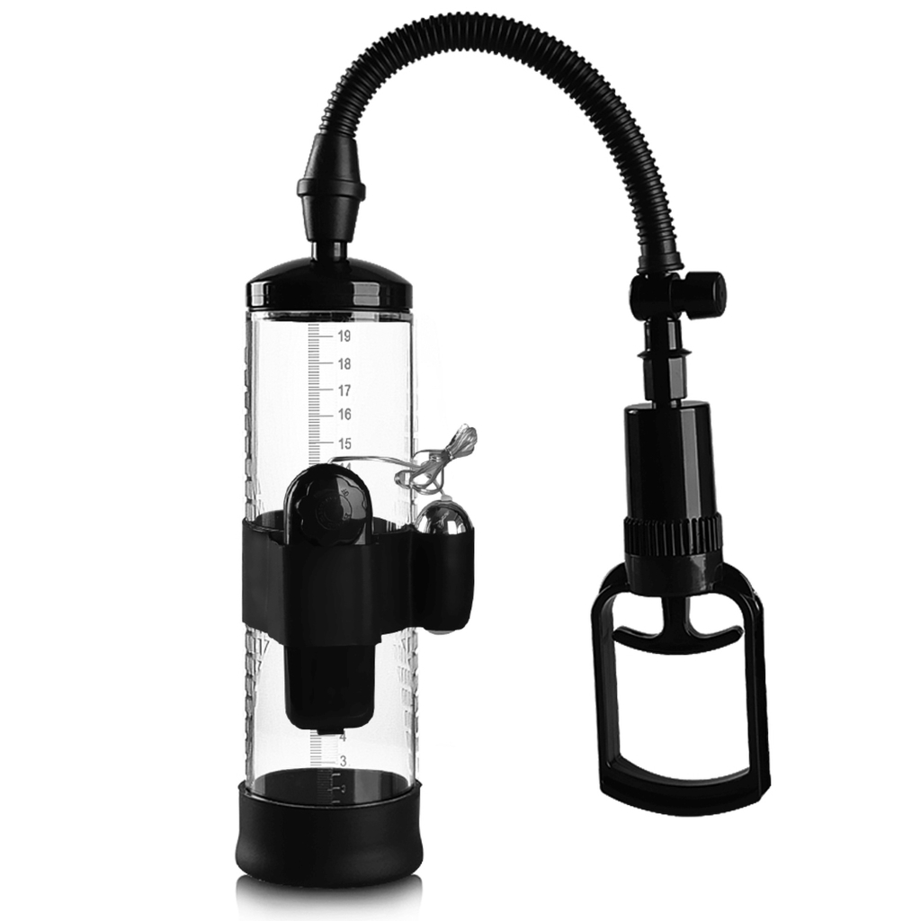Penispump - Powerpump MAX Vibrating - Black&Clear - Image 2
