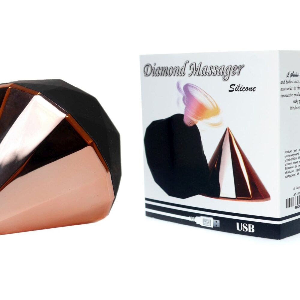 Stimulator - Diamond Air Massager USB 7 Function Red Gold