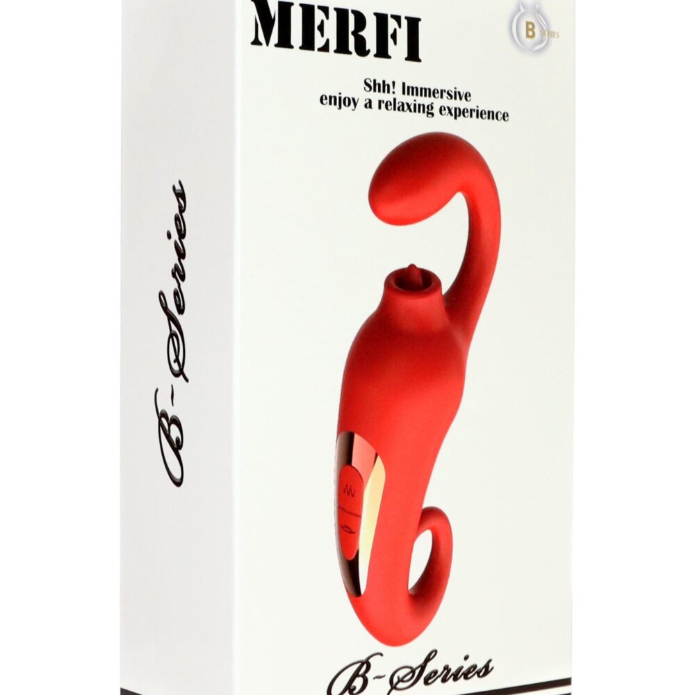 Vibrator - Merfi, 10 vibration functions, 10 frequency tongue licking USB