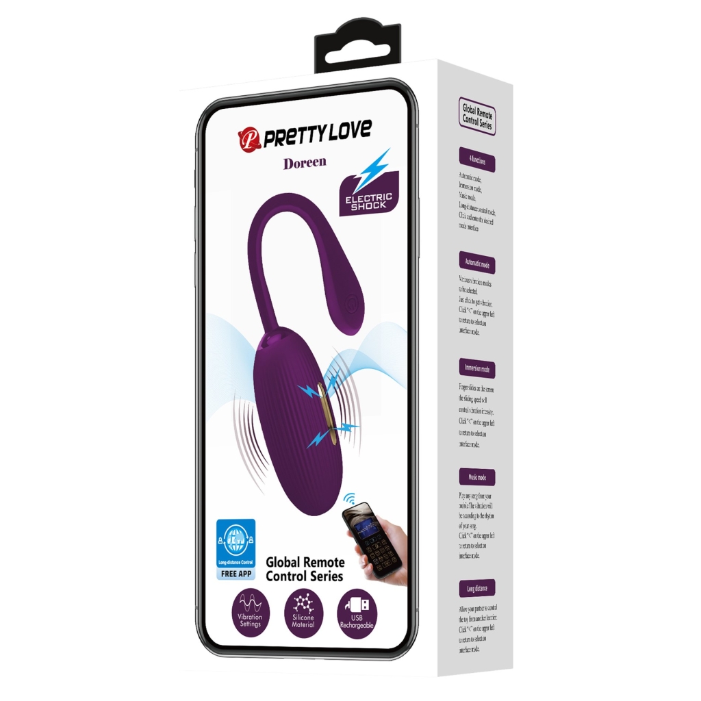 PRETTY LOVE - Doreen, 12 vibration functions 3 electric shock functions Mobile APP Long-distance Control - USB - Image 3