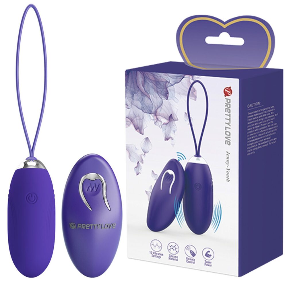 PRETTY LOVE - Jenny - Youth, Wireless remote control 12 vibration functions - USB