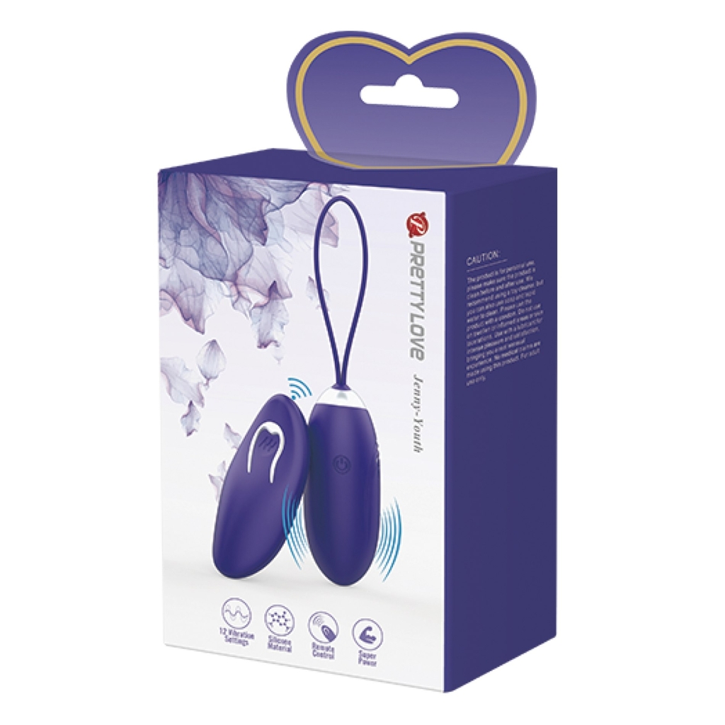 PRETTY LOVE - Jenny - Youth, Wireless remote control 12 vibration functions - USB - Image 3