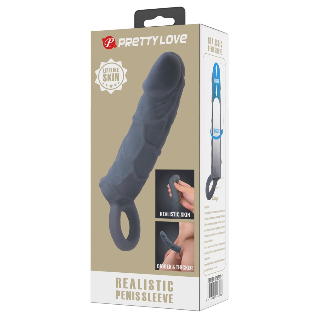 PRETTY LOVE - Realistic Penis Sleeve, TPR - Image 3