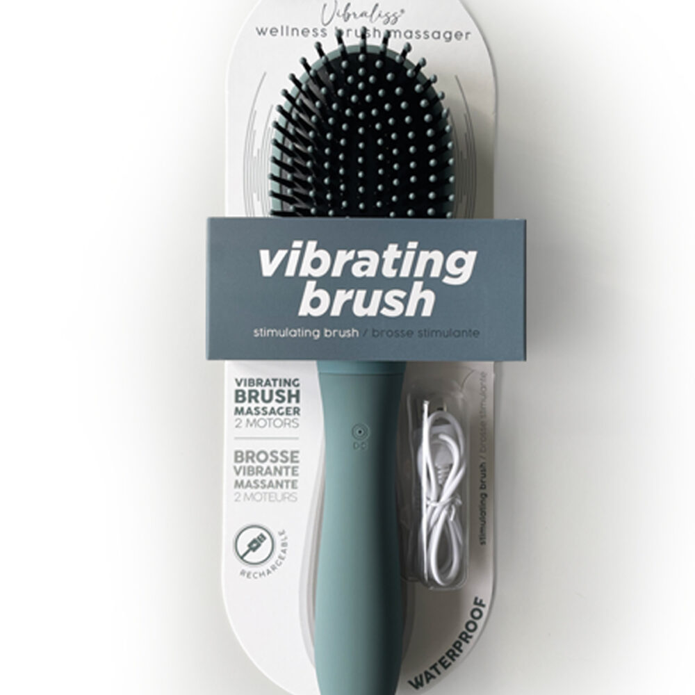 Vibrating Hairbrush Vibraliss Grey Blue