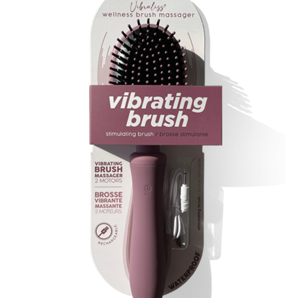 Vibrating Hairbrush Vibraliss Purple Wine