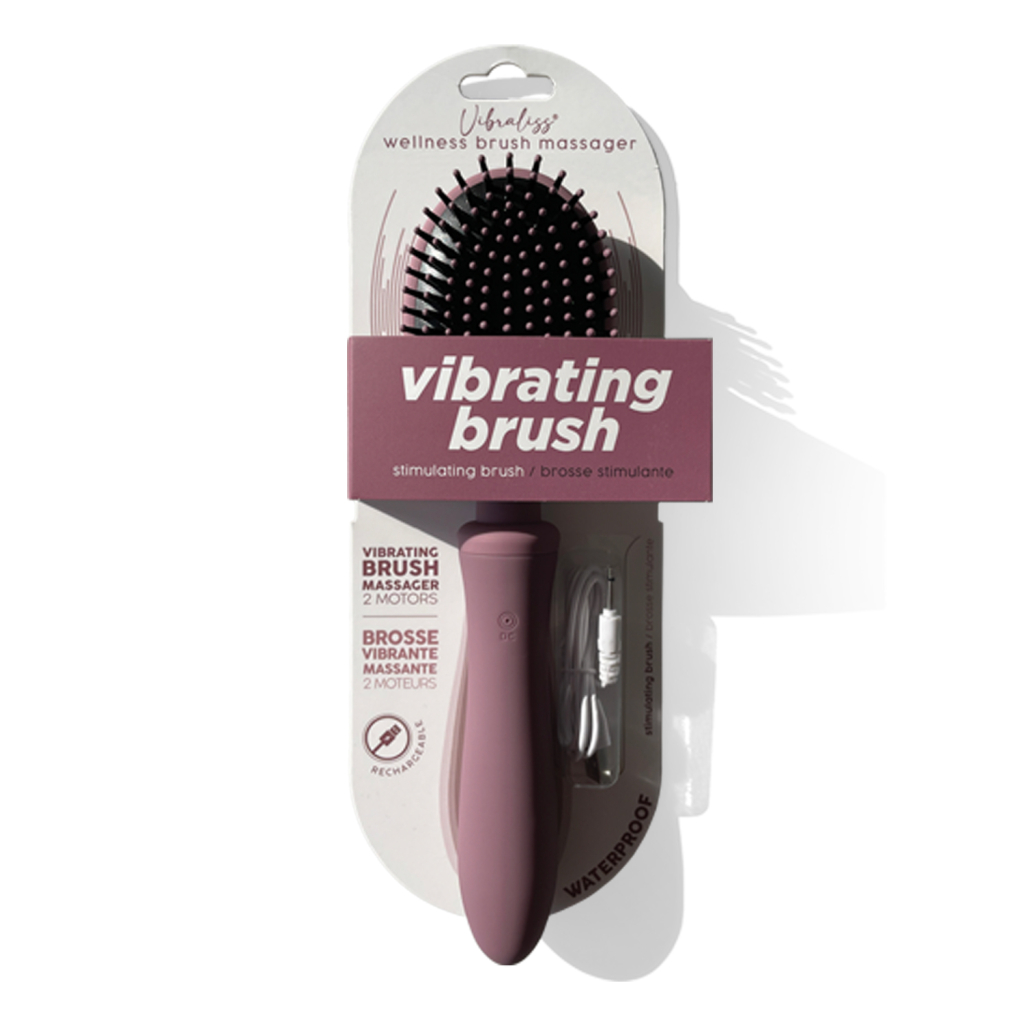 Vibrating Hairbrush Vibraliss Purple Wine