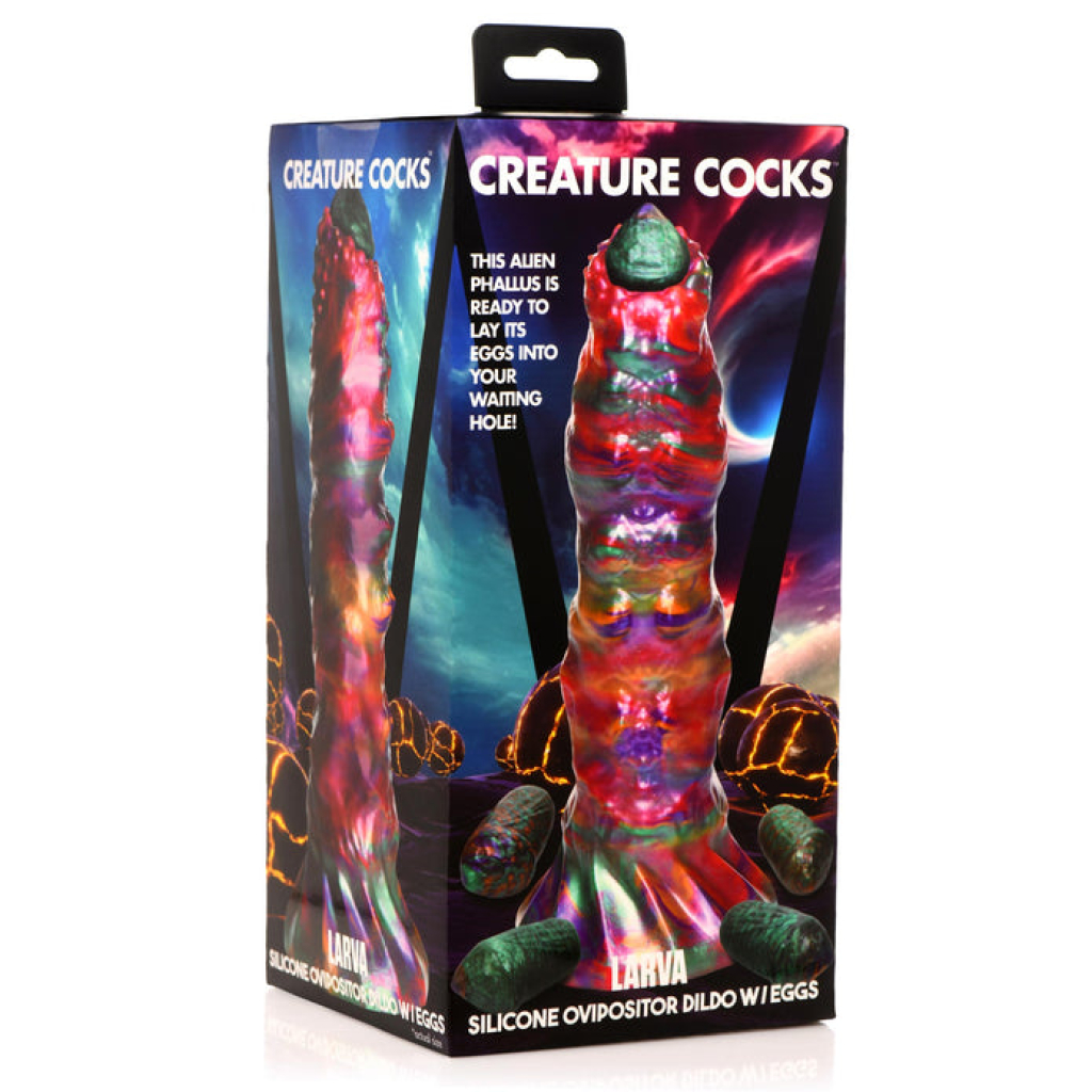 Larva Silicone Ovipositor Dildo w/ Eggs