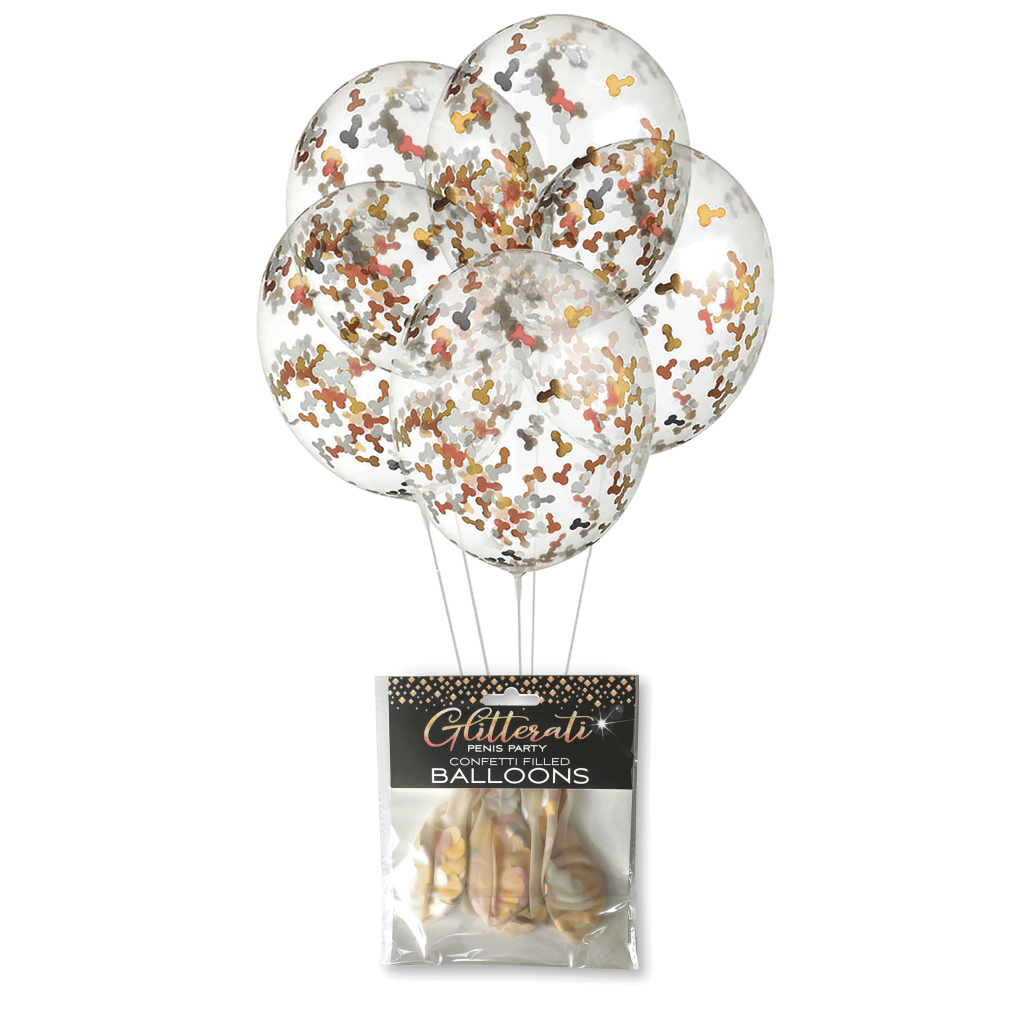 GLITTERATI, Penis Confetti Balloons
