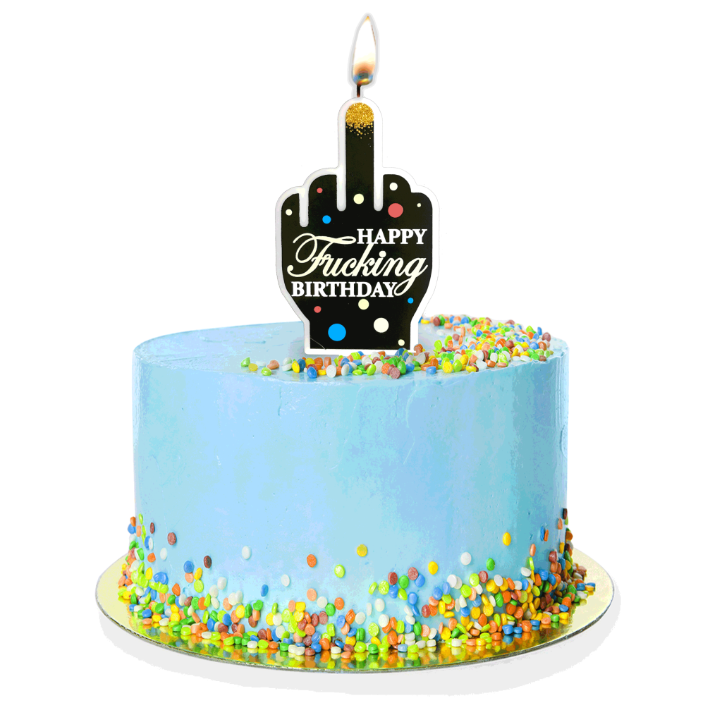 Happy F'ing Birthday Candle