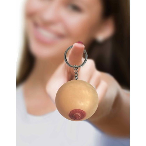 Super Fun Key Chain, One Squishy Boob - Image 2