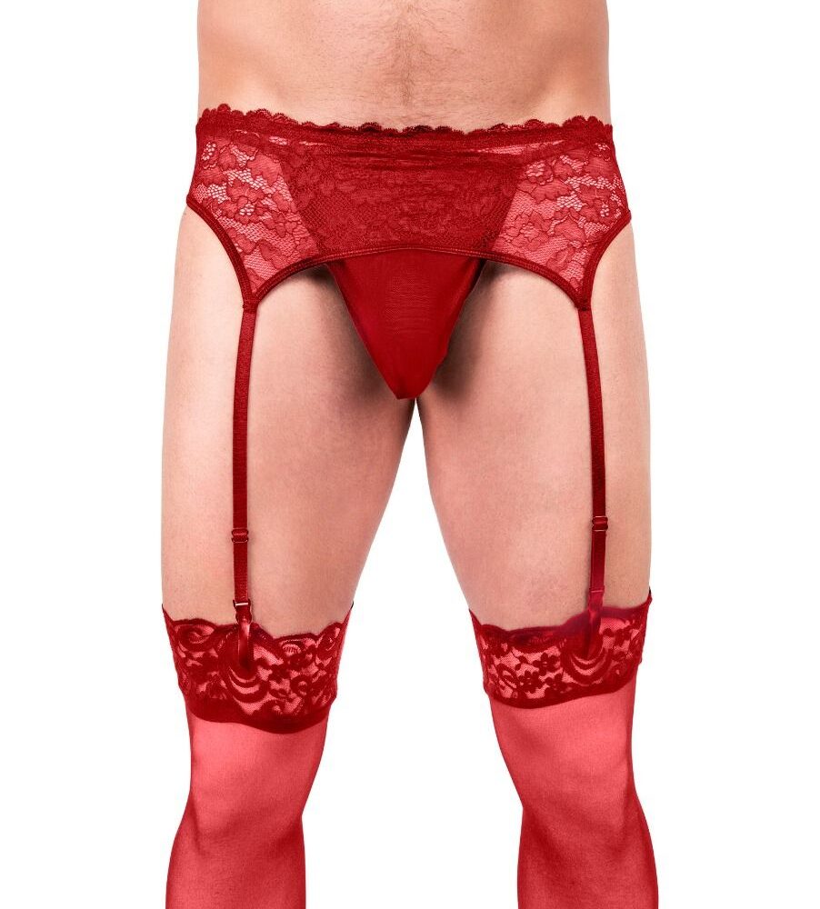 Prowler Red Lace Garter Set Xxlarge