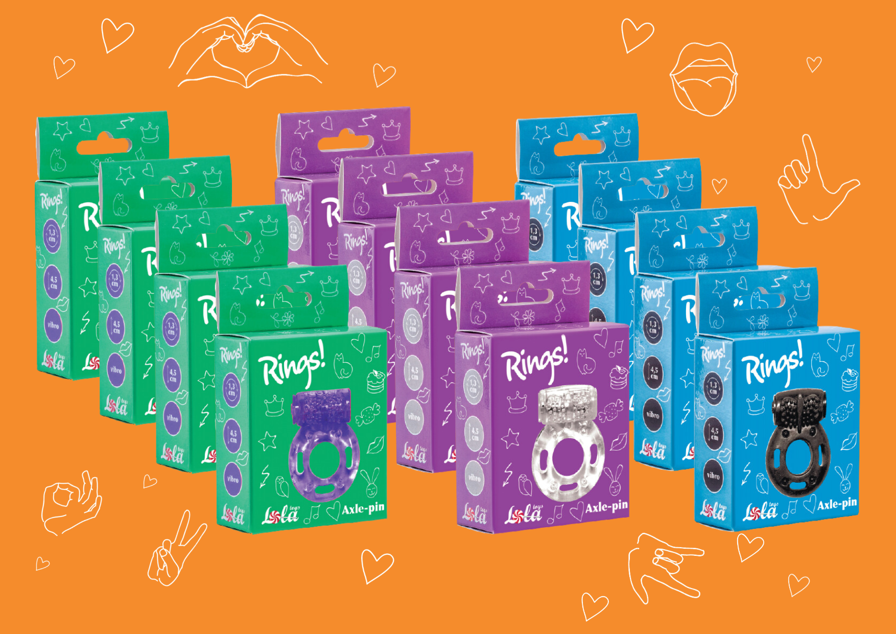 Showbox of Erection Rings Rings Axle-pin 12 pcs - Image 2