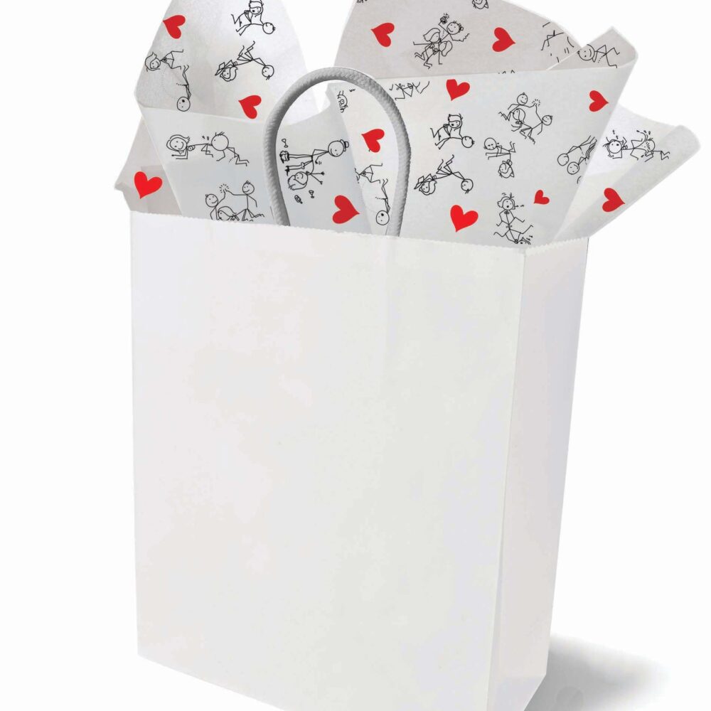 Naughty Stick Figure Tissue Paper