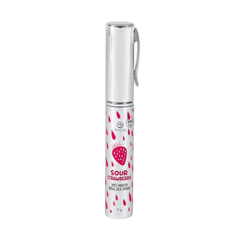 Sour strawberry wet mouth oral sex spray