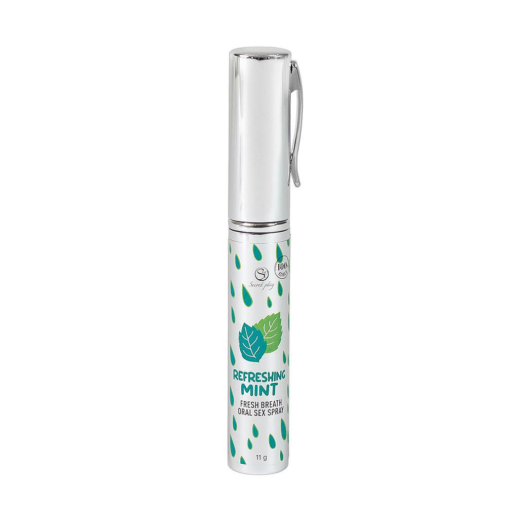 Refreshing mint fresh breath oral sex spray