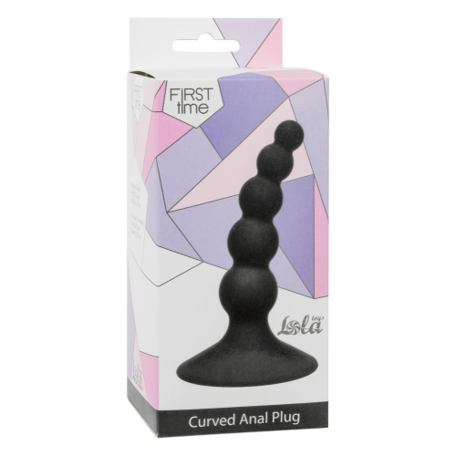 Anal Ribbed Plug Black