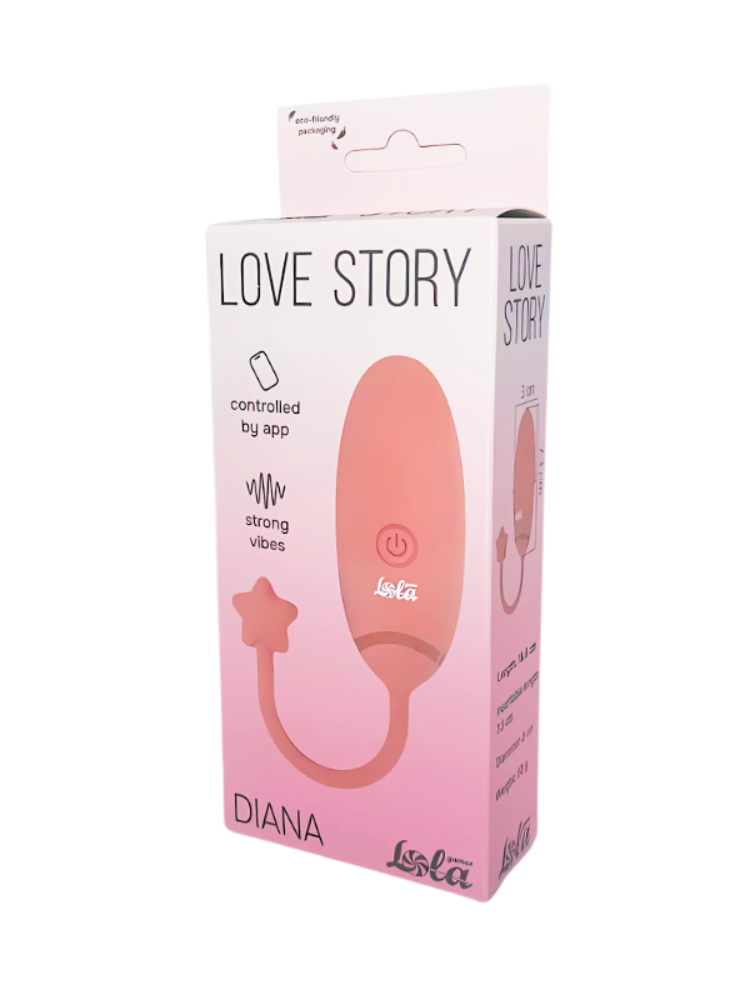 APP Controlled Vibrating Egg Diana Love Story Pink