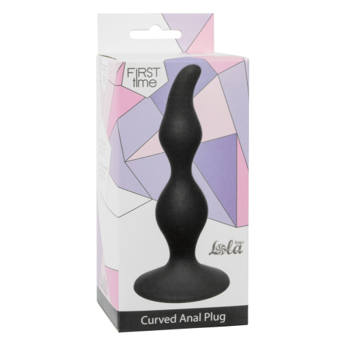 Curved Anal Plug Black