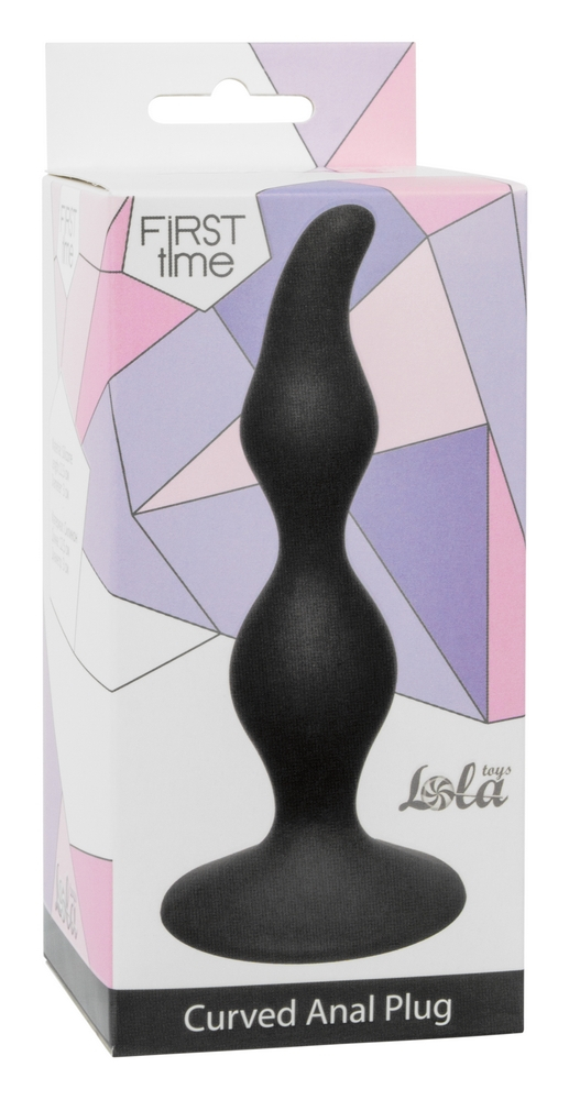 Curved Anal Plug Black